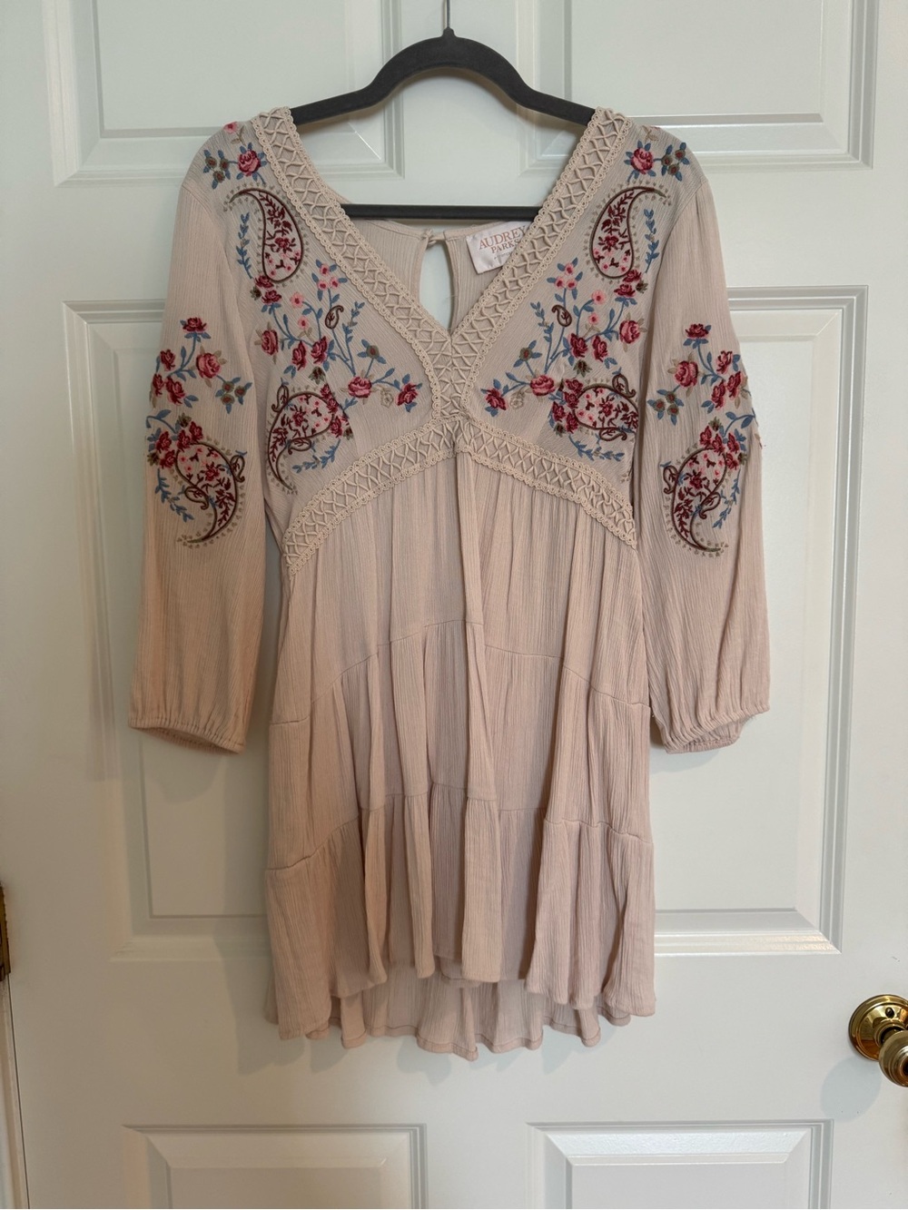 Audrey Parks Embroidered Boho mini